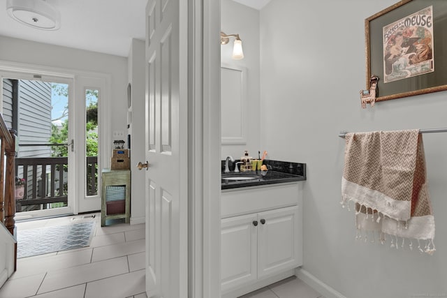 148 Conestoga Way Unit 148, Glastonbury, CT 06033 - bathroom with vanity and tile patterned flooring