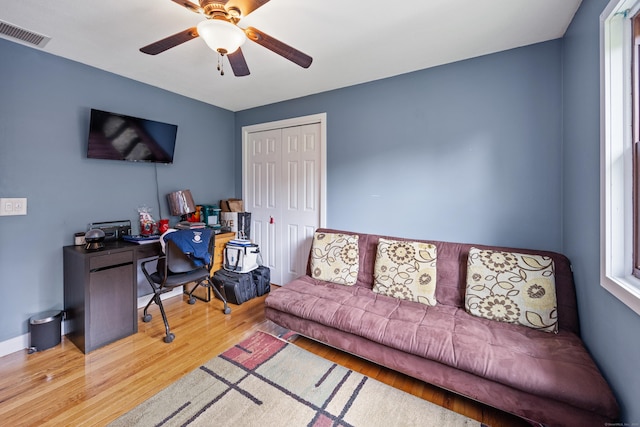 21 Derek Ln, Windsor, CT 06095 - office space featuring wood finished floors and ceiling fan