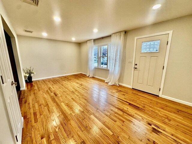 26 Riverdale Rd, Milford, CT 06460 - entrance foyer featuring light wood-style flooring and recessed lighting
