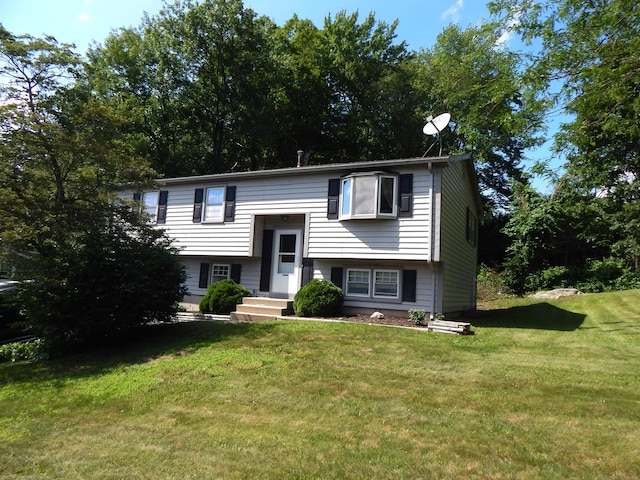 85 Bradford Rd, Torrington, CT 06790 - raised ranch featuring a front lawn