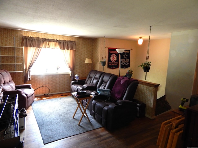 85 Bradford Rd, Torrington, CT 06790 - living room with wallpapered walls and wood finished floors