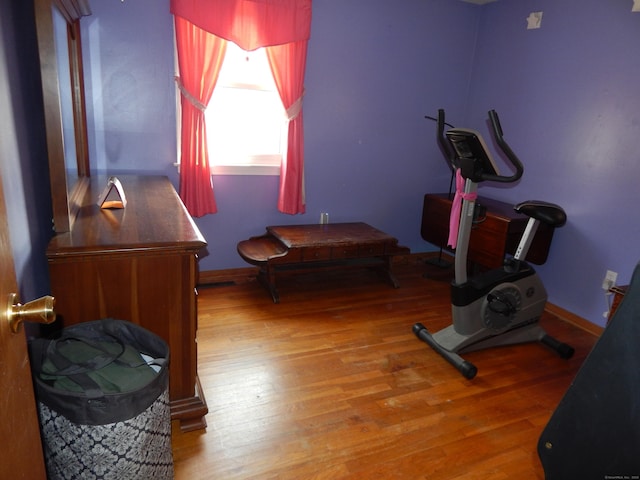 85 Bradford Rd, Torrington, CT 06790 - exercise area with wood finished floors