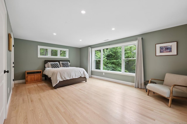 82 Shipman Dr, Glastonbury, CT 06033 - bedroom with light wood-style flooring and recessed lighting