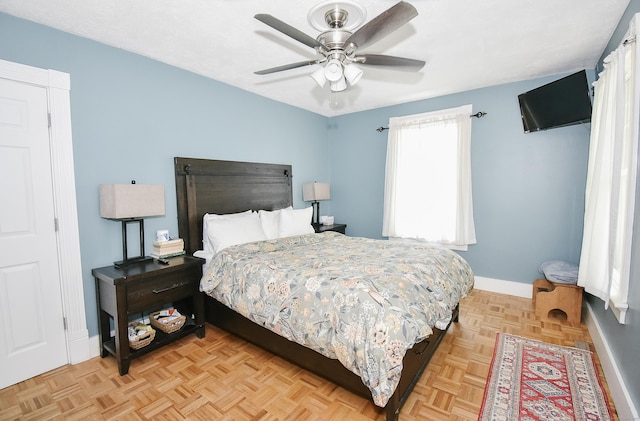 17 Adams St, Winchester, CT 06098 - bedroom with baseboards and ceiling fan
