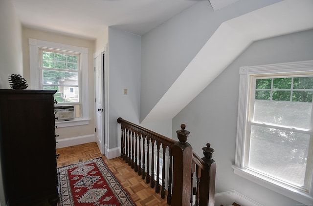 17 Adams St, Winchester, CT 06098 - corridor featuring an upstairs landing and cooling unit