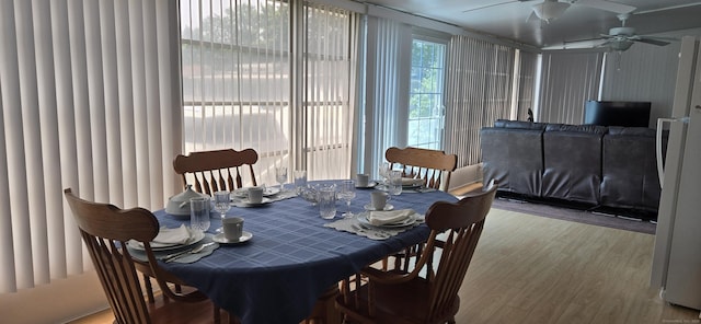 306 Old Colchester Rd Unit 197, Salem, CT 06420 - dining room with wood finished floors and ceiling fan