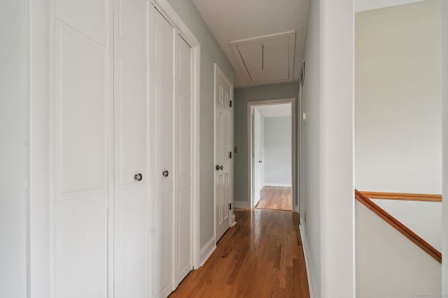 39 Wells Ave, Shelton, CT 06484 - hall featuring attic access and light wood-type flooring