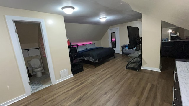 115 Lloyd St, New Haven, CT 06513 - bedroom featuring wood finished floors and lofted ceiling