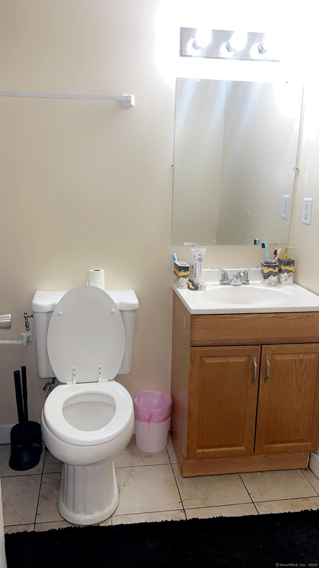 115 Lloyd St, New Haven, CT 06513 - bathroom with tile patterned floors and vanity