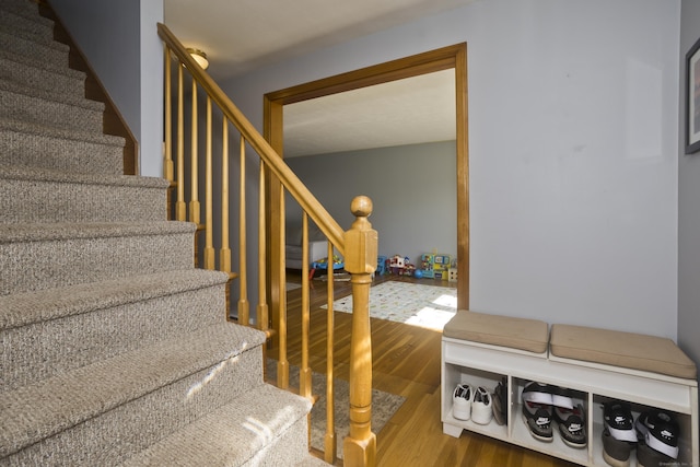 26 Sandpiper Rd, Enfield, CT 06082 - stairs featuring wood finished floors