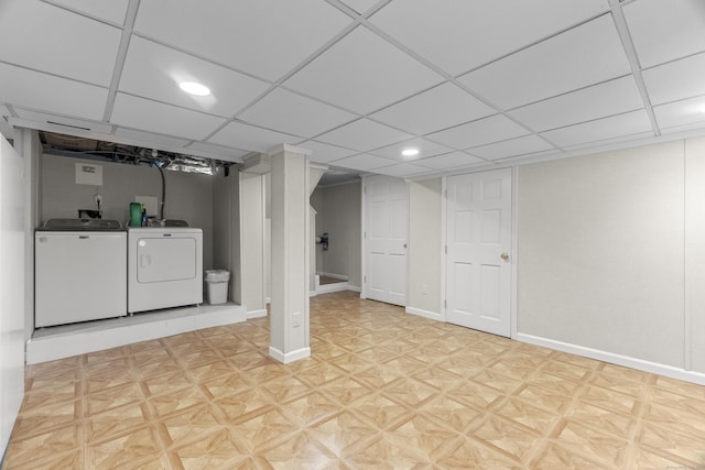 169 Peck Ave, West Haven, CT 06516 - finished basement featuring separate washer and dryer and recessed lighting