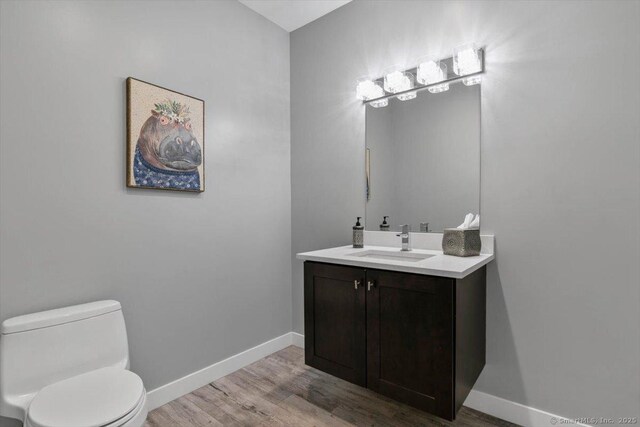 1 Mountaincrest Dr, Cheshire, CT 06410 - bathroom with vanity and wood finished floors
