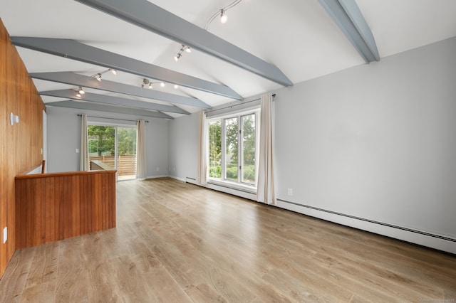 8 Griswold Dr, East Lyme, CT 06357 - empty room featuring rail lighting and light wood-style flooring