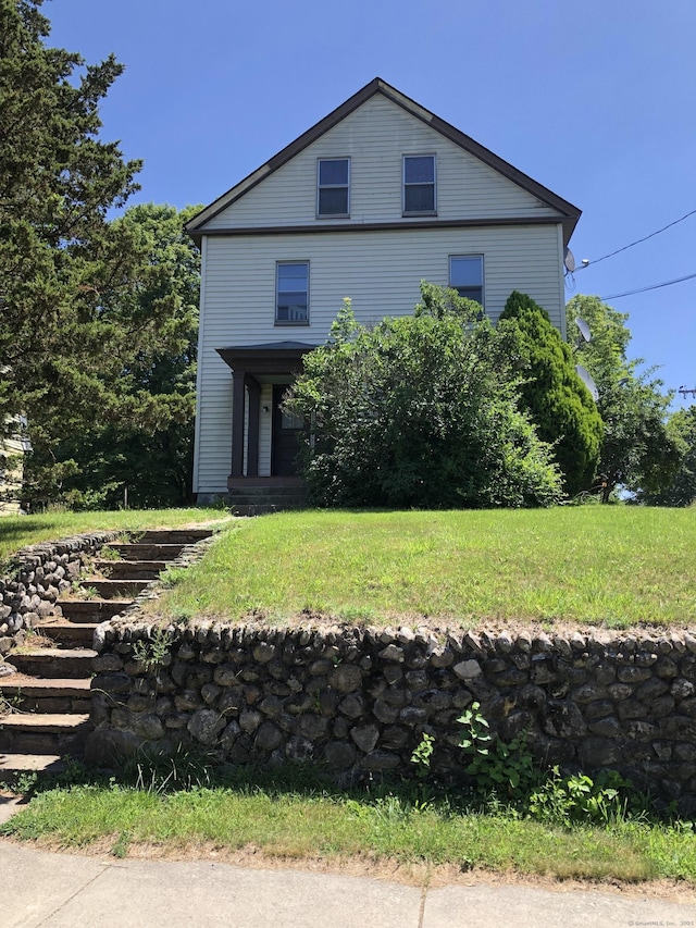 36 Connecticut Mills Ave, Killingly, CT 06239 - view of front of property with a front lawn