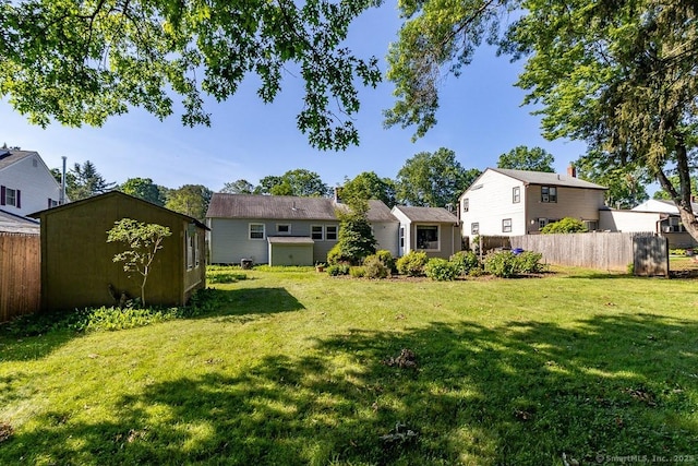 39 Mohawk Ln, Wethersfield, CT 06109 - view of yard with a storage shed and a residential view