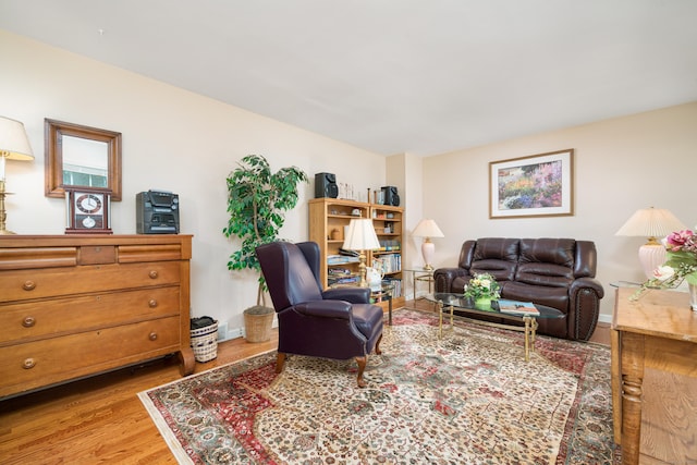 135 Harvest Woods Rd, Middlefield, CT 06481 - living area featuring light wood-style floors and baseboards