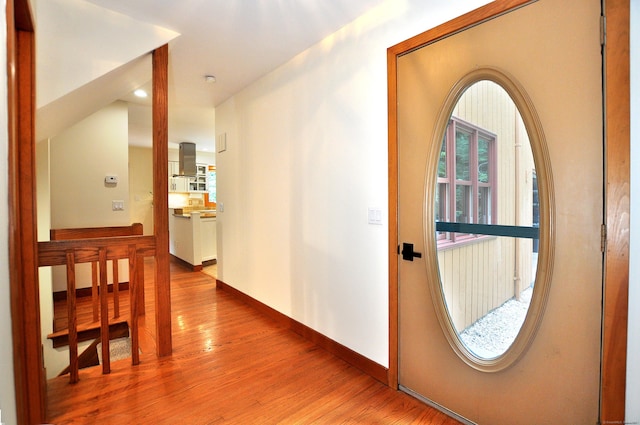 11 Brianwood Ln, Granby, CT 06035 - entrance foyer featuring wood finished floors and baseboards