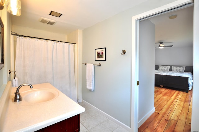 11 Brianwood Ln, Granby, CT 06035 - ensuite bathroom with vanity and a ceiling fan