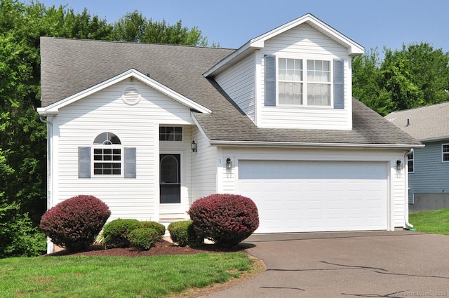 3 Windy Hill Ln Unit 3, Rocky Hill, CT 06067 - traditional home with driveway, a shingled roof, and an attached garage