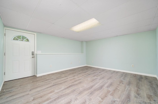 1037 Bartholomew Rd, Middletown, CT 06457 - spare room with wood finished floors and a drop ceiling
