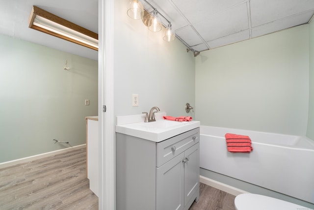 1037 Bartholomew Rd, Middletown, CT 06457 - bathroom with vanity and wood finished floors