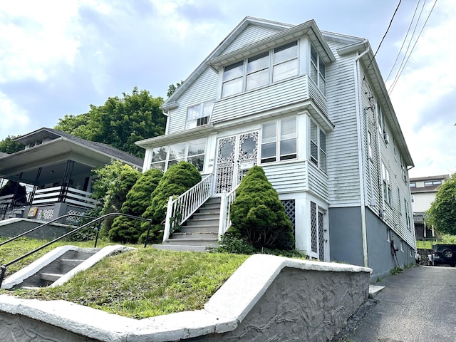 734 Howe Ave, Shelton, CT 06484 - view of front of property with stairway