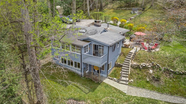 25 Brookbridge Dr, Newtown, CT 06482 - view from above of property