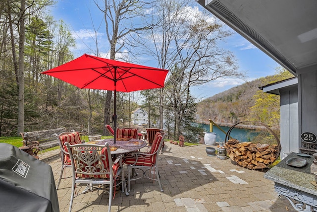 25 Brookbridge Dr, Newtown, CT 06482 - view of patio featuring outdoor dining space