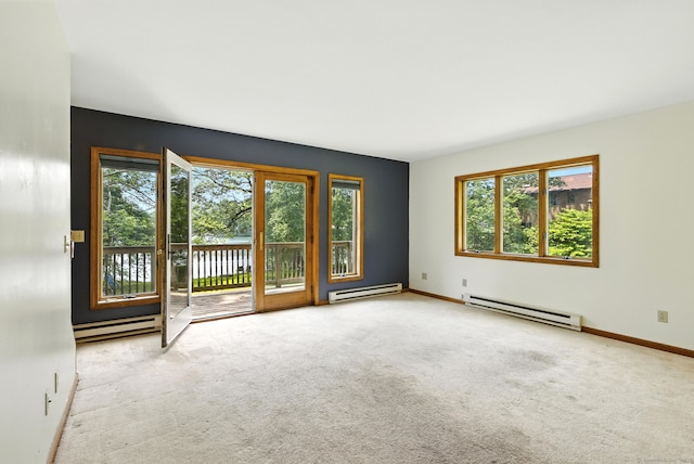 40 Alma Ave, Wolcott, CT 06716 - carpeted spare room featuring a baseboard radiator and healthy amount of natural light