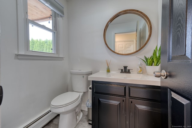 32 Patriot Ln, Newington, CT 06111 - bathroom with a baseboard heating unit and vanity