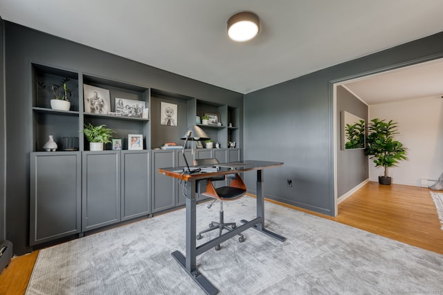 32 Patriot Ln, Newington, CT 06111 - office space with built in shelves and wood finished floors