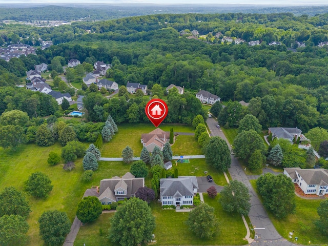 15 Sweet Meadow Dr, South Windsor, CT 06074 - aerial view of residential area featuring a forest