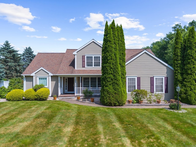 15 Sweet Meadow Dr, South Windsor, CT 06074 - traditional home with a front lawn and a porch