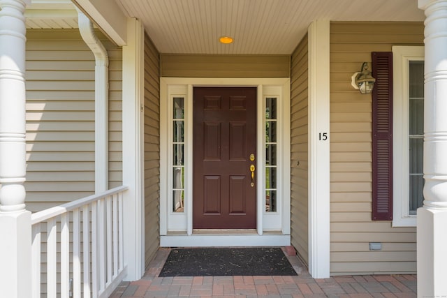 15 Sweet Meadow Dr, South Windsor, CT 06074 - view of exterior entry featuring covered porch