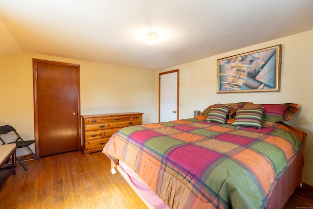 366 Hills St, East Hartford, CT 06118 - bedroom with hardwood / wood-style floors and vaulted ceiling