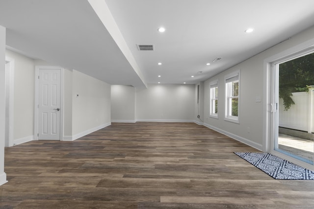 11 Regan Cir, Shelton, CT 06484 - spare room featuring recessed lighting and dark wood-type flooring