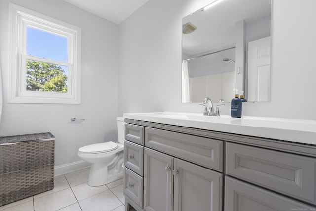 11 Regan Cir, Shelton, CT 06484 - bathroom with vanity, tile patterned flooring, and a shower