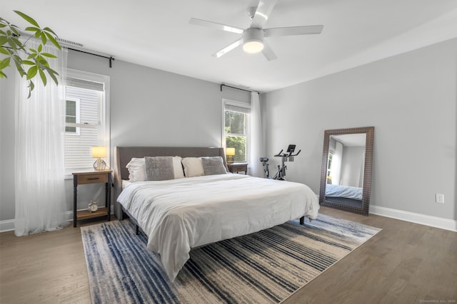 11 Regan Cir, Shelton, CT 06484 - bedroom with wood finished floors and ceiling fan