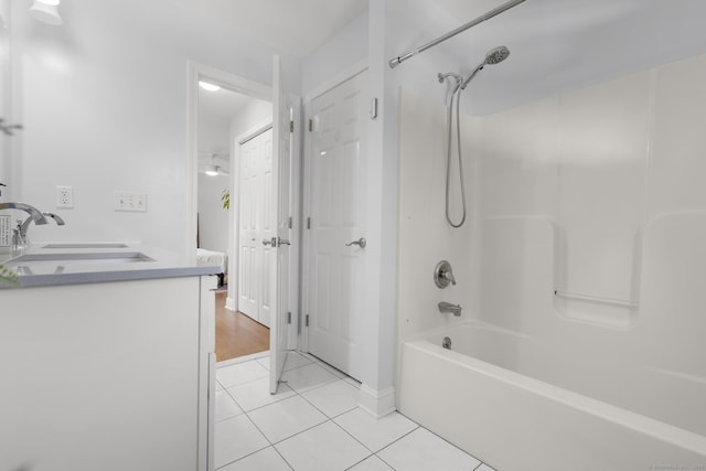 11 Regan Cir, Shelton, CT 06484 - ensuite bathroom with tile patterned floors, bathtub / shower combination, and double vanity