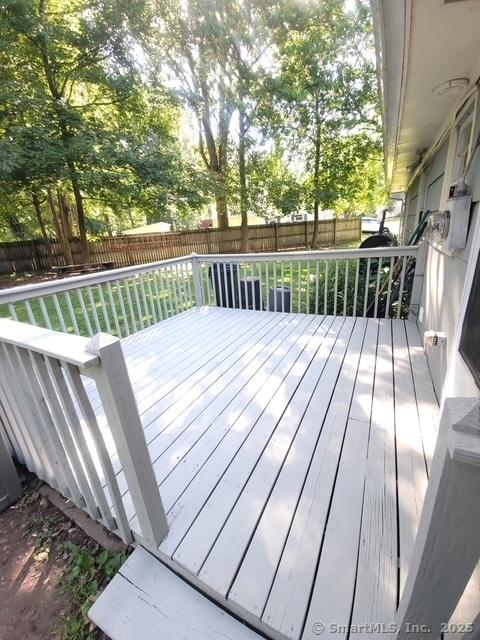 70 Ellsworth Dr, Bloomfield, CT 06002 - deck featuring a fenced backyard
