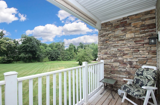 36 Todd St Unit 606, Hamden, CT 06518 - wooden deck with a lawn