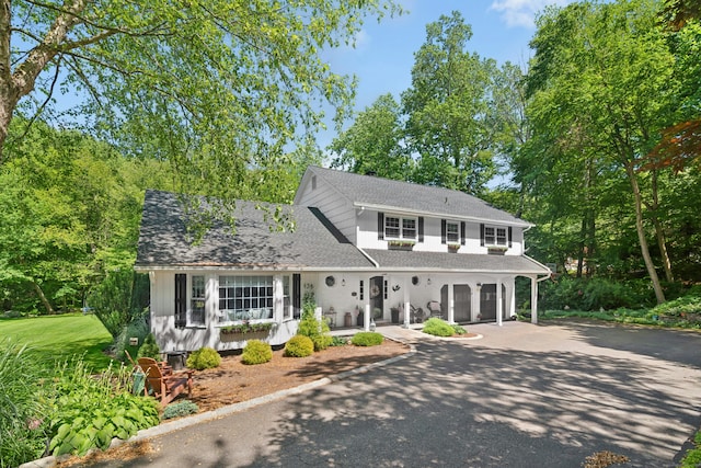 136 Knorr Rd, Monroe, CT 06468 - view of front of property featuring driveway, an attached garage, and a shingled roof