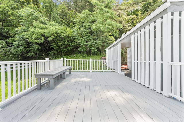 143 Jewett St, Ansonia, CT 06401 - view of wooden terrace