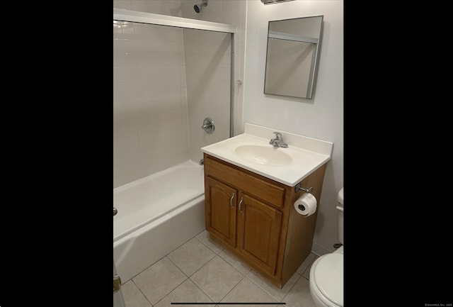 755 Wethersfield Ave Apt A5, Hartford, CT 06114 - full bathroom with vanity,  shower combination, and tile patterned floors