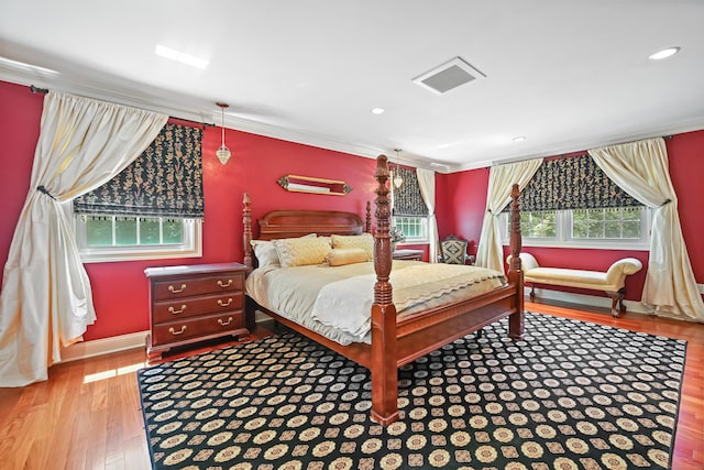 40 Hawley Rd, Danbury, CT 06811 - bedroom featuring wood finished floors, ornamental molding, and recessed lighting
