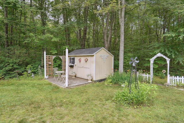 115 Center Rd, Woodstock, CT 06281 - view of shed featuring a forest view