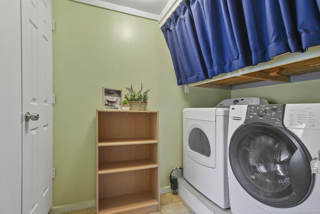 28 Nashua St, Norwich, CT 06360 - laundry room with separate washer and dryer and baseboards