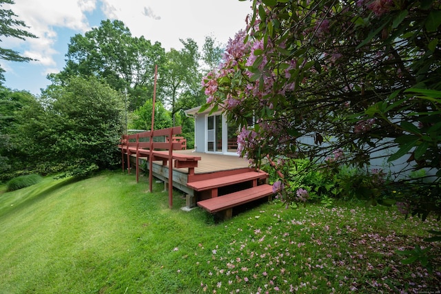25 Old Middle Rd, Brookfield, CT 06804 - view of grassy yard with a deck