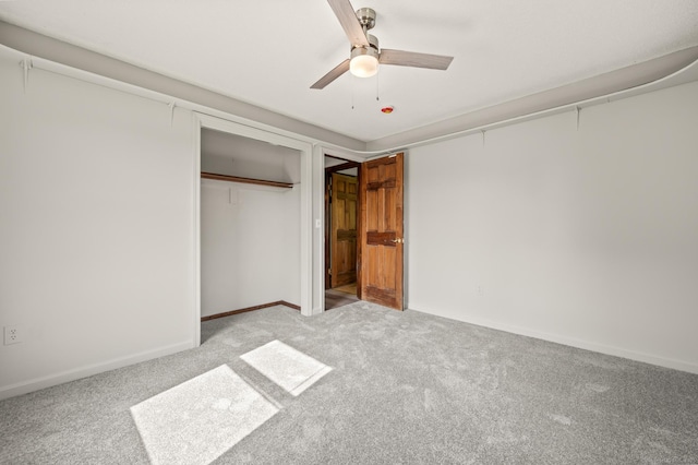 2 Hillyer Dr, Enfield, CT 06082 - unfurnished bedroom with carpet floors, a closet, and ceiling fan