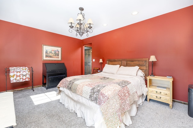 26 Skyview Ter, Bristol, CT 06010 - carpeted bedroom with a chandelier and recessed lighting
